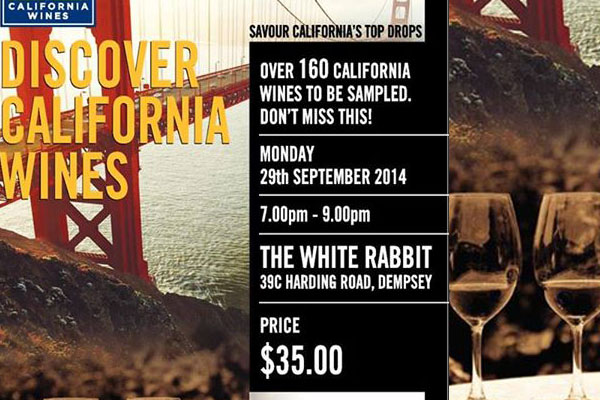 Discover Californian Wines at The White Rabbit