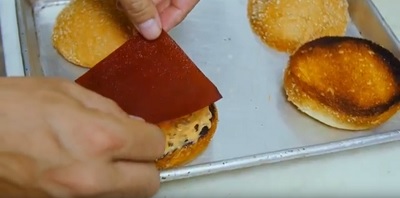 Chef Creates Solid Squares of Ketchup “Leather” to Stop His Burgers From Becoming Too Messy