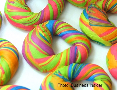 Rainbow Bagels Are Here