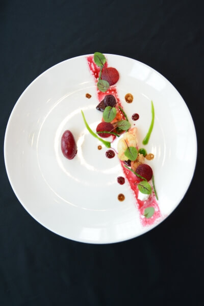 Beetroot, Lobster Salicornia with Lobster dressing & Parsley jelly