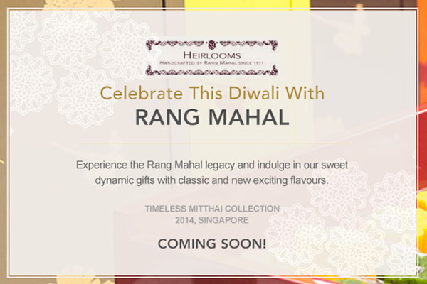 Celebrate Diwali with Rang Mahal Restaurants