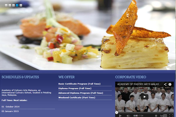 Academy of Culinary Arts Malaysia Courses