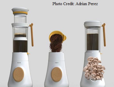 Coffee Maker doubles up as a mushroom farm