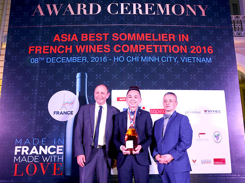 Asia’s Best Sommelier in French Wines 2016 announced