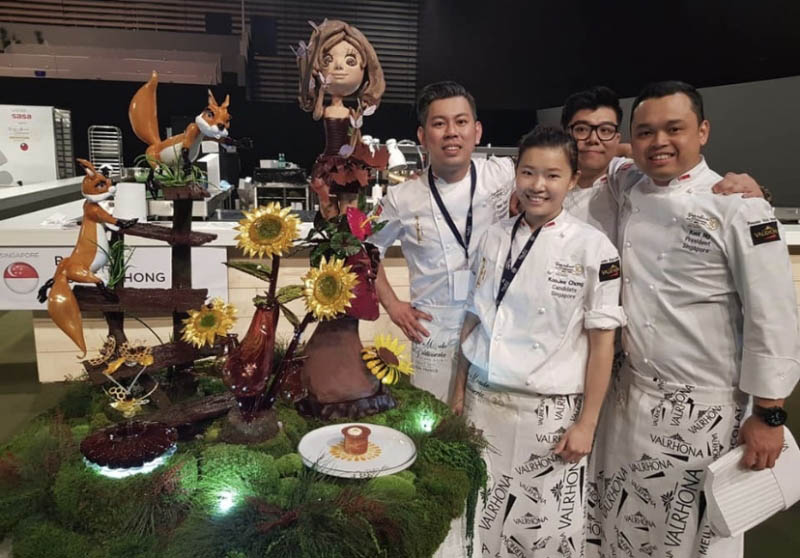Singapore National Pastry Team In Top 10 in Coupe du Monde de la Patisserie 