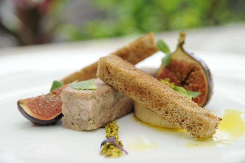 turkey terrine & foie gras mousse with